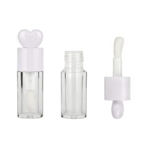 Lip Gloss Tube with Heart-shaped Cap