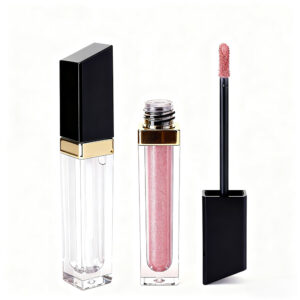 PCTG Double-walled Lip Gloss Tube with Angled Cap