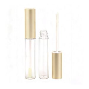 Matte Champagne & Clear Lip Gloss Tube
