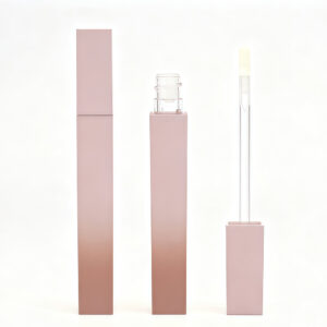 Square Gradient Pink Lip Gloss Tube