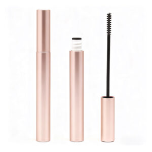 Matte Rose Gold Mascara Tube in Aluminum & PETG