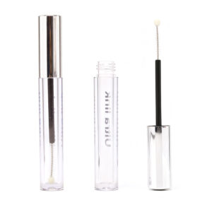 Clear PET & Glossy Silver Mascara Tube