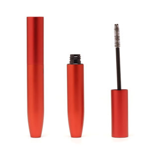 Flowing Taper Matte Red Aluminum Mascara Tube