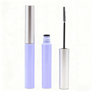 Slim Violet & Matte Silver Mascara Tube