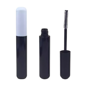 Bullet-Shaped Black & Cream Mascara Tube