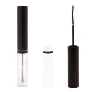 Slim Black & Frosted White Mascara with Long Cap