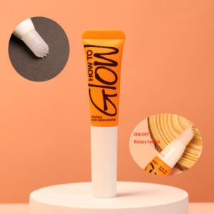 Orange & White Silicone Applicator Tube with Rotary ON-OFF Valve