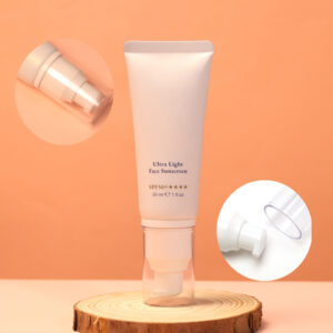 Matte White Laminate Tube with Pump