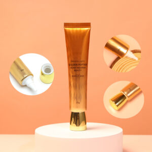 Diamond‑Embossed Gold Squeeze Tube