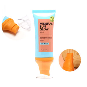 Pastel Blue & Orange Pump Tube